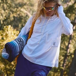 FP Movement by Free People Classic White Long Sleeve Top